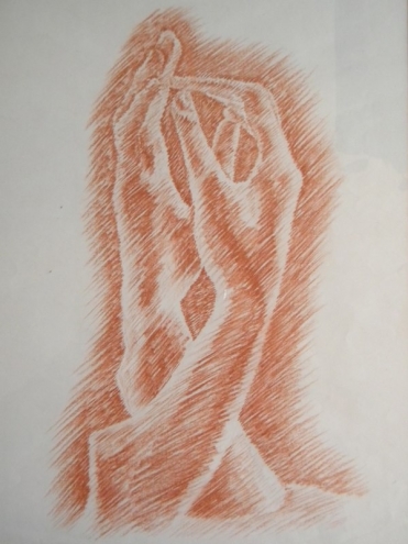 „La Cathedrale“, Skulptur von Rodin