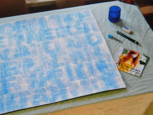 Schriftbild: „Hierarchieen“ 2009